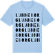 Blue Soul t-shirt med Lunneborg ordlek t-shirt