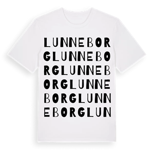 Lunneborg ordlek t-shirt – ekologisk bomull t-shirt från Pinshirt