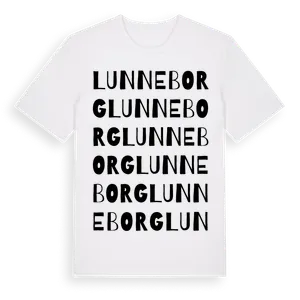 Lunneborg ordlek t-shirt – ekologisk bomull t-shirt från Pinshirt