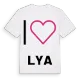 Jag älskar Lya t-shirt stort tryck