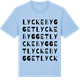 Blue Soul t-shirt med Lyckebygget ordlek t-shirt