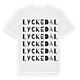 Lyckedal ordlek t-shirt