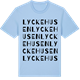 Blue Soul t-shirt med Lyckehusen ordlek t-shirt