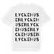 Lyckehusen ordlek t-shirt