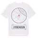 White t-shirt med Lyckehusen t-shirt