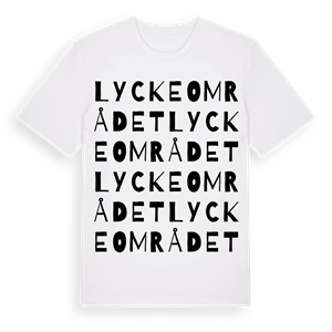 Lyckeområdet ordlek t-shirt – ekologisk bomull t-shirt från Pinshirt