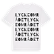 Lyckeområdet ordlek t-shirt