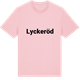 Pink Cotton t-shirt med Lyckeröd fetstil t-shirt