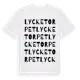 White t-shirt med Lycketorpet ordlek t-shirt