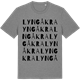 Mid Heather Gray t-shirt med Lyngåkra ordlek t-shirt