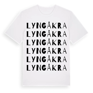 Lyngåkra ordlek t-shirt – ekologisk bomull t-shirt från Pinshirt