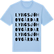 Blue Soul t-shirt med Lyngsjö hovgårdar ordlek t-shirt