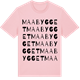 Pink Cotton t-shirt med Maabygget ordlek t-shirt