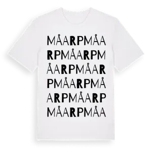 Måarp ordlek t-shirt – ekologisk bomull t-shirt från Pinshirt