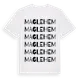 White t-shirt med Maglehem ordlek t-shirt