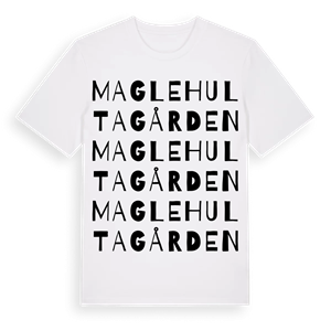 Maglehultagården ordlek t-shirt – ekologisk bomull t-shirt från Pinshirt