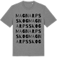 Mid Heather Gray t-shirt med Magnarps skog ordlek t-shirt