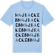 Blue Soul t-shirt med Majbacken ordlek t-shirt