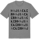 Mid Heather Gray t-shirt med Majbacken ordlek t-shirt