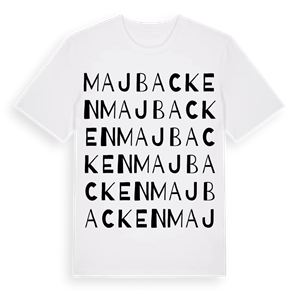 Majbacken ordlek t-shirt – ekologisk bomull t-shirt från Pinshirt