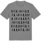 Mid Heather Gray t-shirt med Målahall ordlek t-shirt