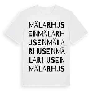 Mälarhusen ordlek t-shirt – ekologisk bomull t-shirt från Pinshirt