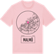 Pink Cotton t-shirt med Malmö t-shirt