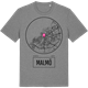 Mid Heather Gray t-shirt med Malmö t-shirt