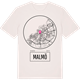Vintage White t-shirt med Malmö t-shirt