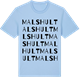 Blue Soul t-shirt med Malshult ordlek t-shirt