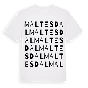 Maltesdal ordlek t-shirt – ekologisk bomull t-shirt från Pinshirt