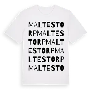 Maltestorp ordlek t-shirt – ekologisk bomull t-shirt från Pinshirt