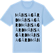 Blue Soul t-shirt med Månsagård ordlek t-shirt