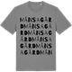 Mid Heather Gray t-shirt med Månsagård ordlek t-shirt