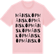 Pink Cotton t-shirt med Månsköp ordlek t-shirt