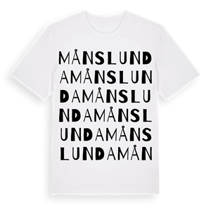 Månslunda ordlek t-shirt – ekologisk bomull t-shirt från Pinshirt