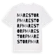 White t-shirt med Marestorp ordlek t-shirt