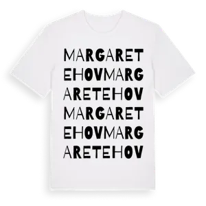 Margaretehov ordlek t-shirt – ekologisk bomull t-shirt från Pinshirt