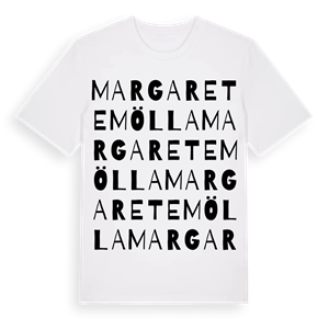 Margaretemölla ordlek t-shirt – ekologisk bomull t-shirt från Pinshirt