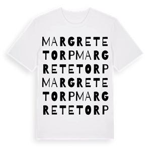 Margretetorp ordlek t-shirt – ekologisk bomull t-shirt från Pinshirt