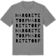 Mid Heather Gray t-shirt med Margretetorp ordlek t-shirt