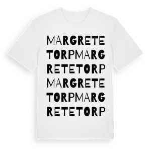 Margretetorp ordlek t-shirt – ekologisk bomull t-shirt från Pinshirt