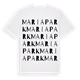 White t-shirt med Maria Park ordlek t-shirt