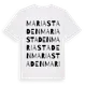 White t-shirt med Mariastaden ordlek t-shirt
