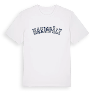 Mariefält college t-shirt – ekologisk bomull t-shirt från Pinshirt