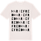 Vintage White t-shirt med Mariefred ordlek t-shirt
