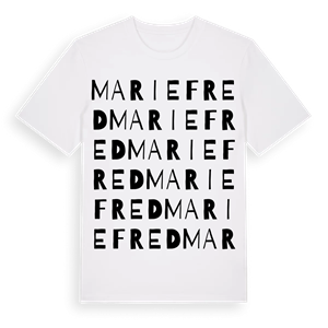 Mariefred ordlek t-shirt – ekologisk bomull t-shirt från Pinshirt
