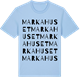 Blue Soul t-shirt med Markahuset ordlek t-shirt