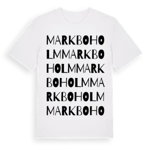 Markboholm ordlek t-shirt – ekologisk bomull t-shirt från Pinshirt