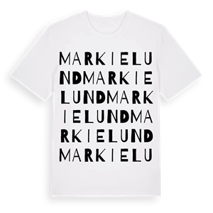 Markielund ordlek t-shirt – ekologisk bomull t-shirt från Pinshirt